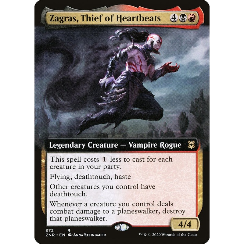 Zagras, Thief of Heartbeats (Extended Art) [Zendikar Rising]