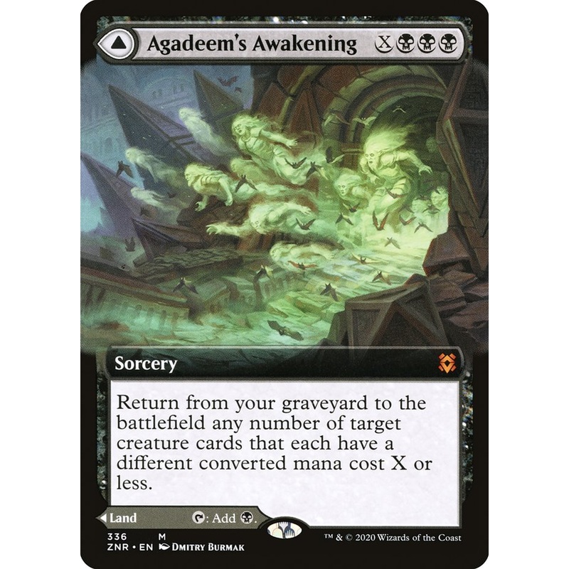 Agadeem's Awakening // Agadeem, the Undercrypt (Extended Art) [Zendikar Rising]
