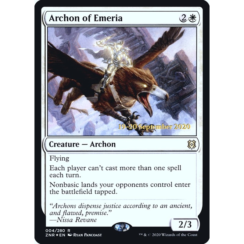 Archon of Emeria [Zendikar Rising Prerelease Promos]