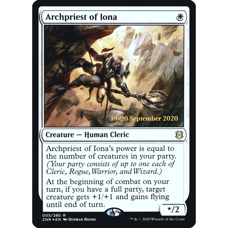 Archpriest of Iona [Zendikar Rising Prerelease Promos]