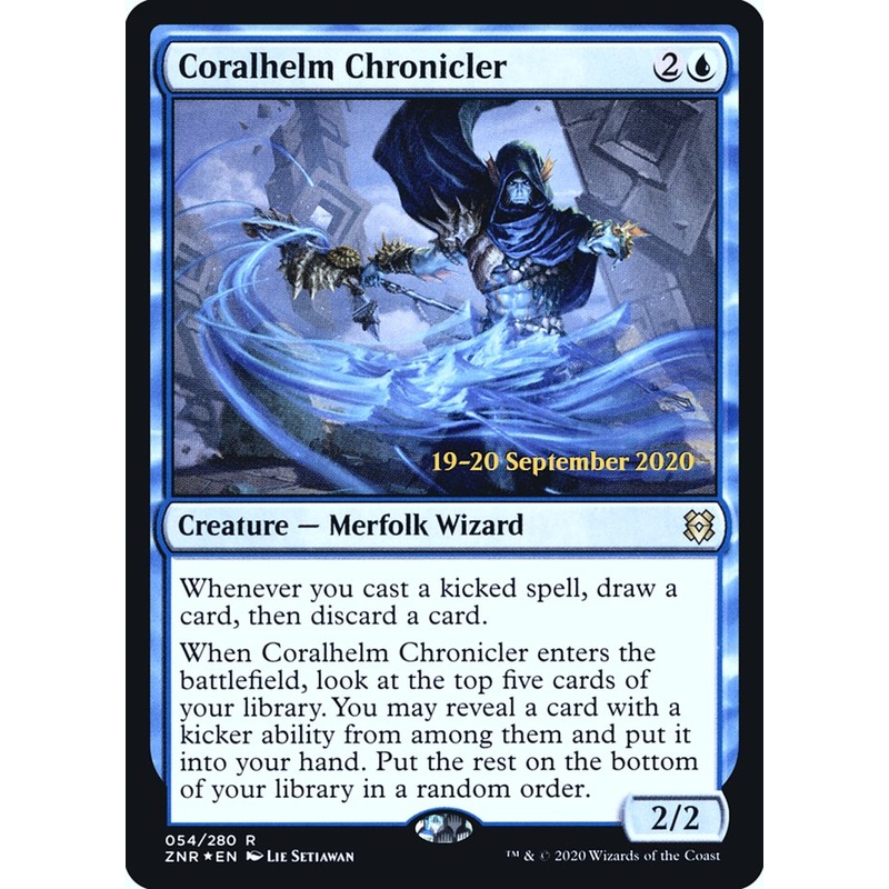 Coralhelm Chronicler [Zendikar Rising Prerelease Promos]