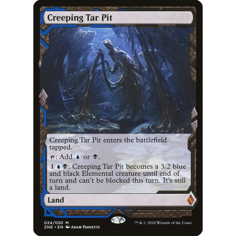 Creeping Tar Pit (Expeditions) [Zendikar Rising Expeditions]