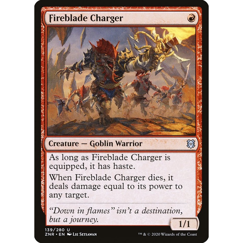 Fireblade Charger [Zendikar Rising]