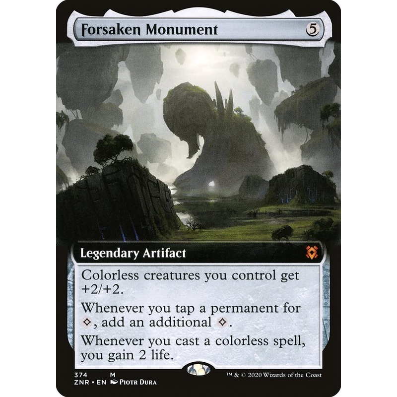 Forsaken Monument (Extended Art) [Zendikar Rising]