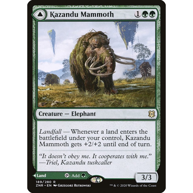 Kazandu Mammoth // Kazandu Valley [Zendikar Rising]