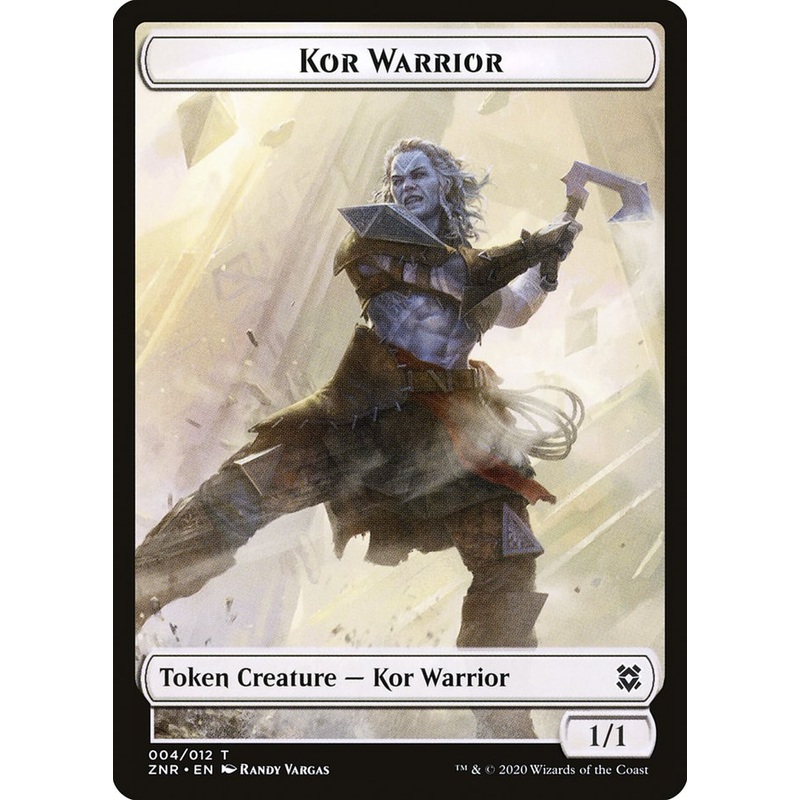 Kor Warrior Token [Zendikar Rising Tokens]