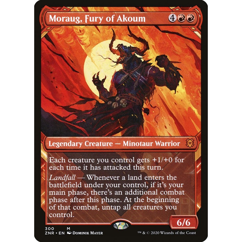 Moraug, Fury of Akoum (Showcase) [Zendikar Rising]