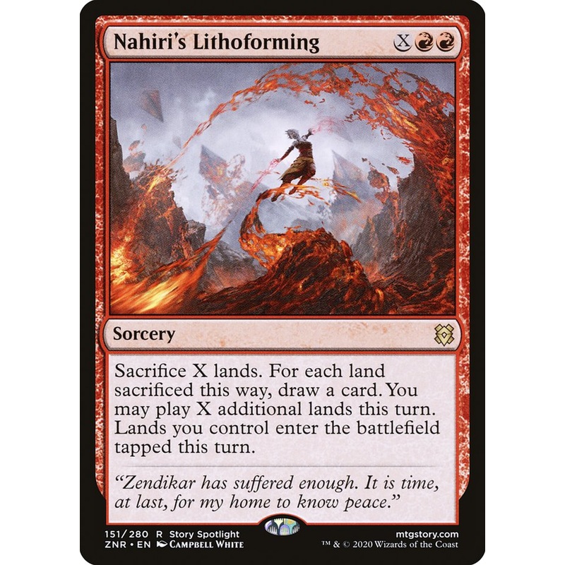 Nahiri's Lithoforming [Zendikar Rising]
