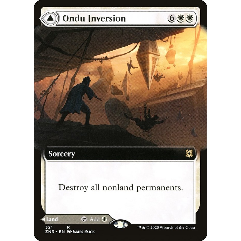 Ondu Inversion // Ondu Skyruins (Extended Art) [Zendikar Rising]