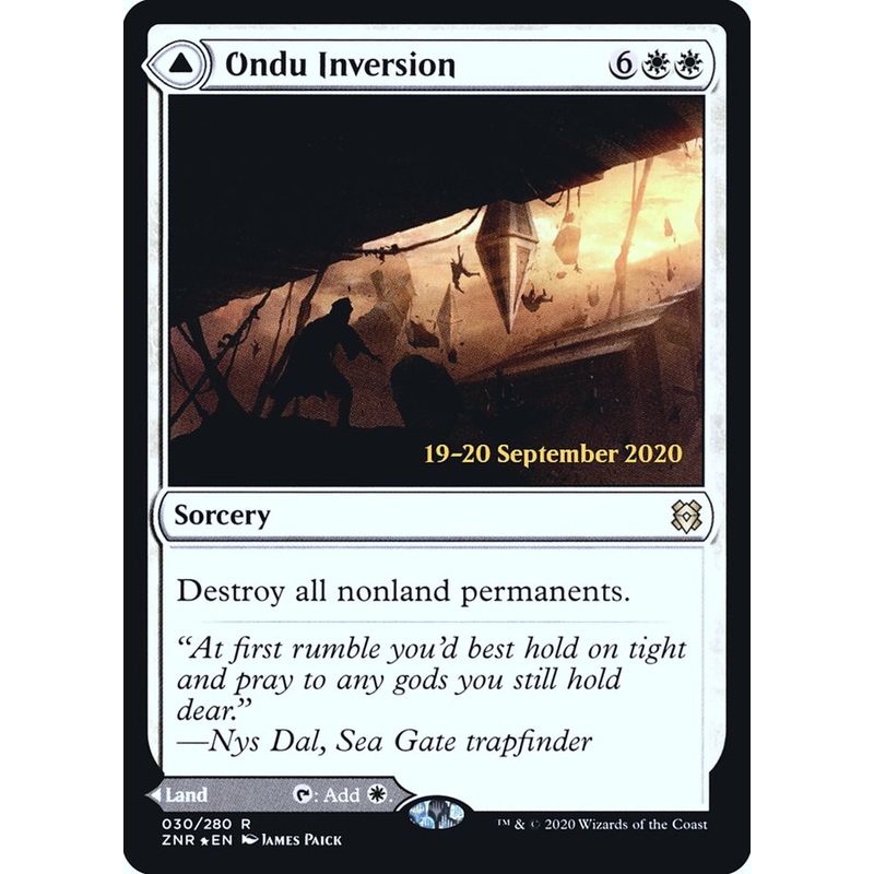Ondu Inversion // Ondu Skyruins [Zendikar Rising Prerelease Promos]