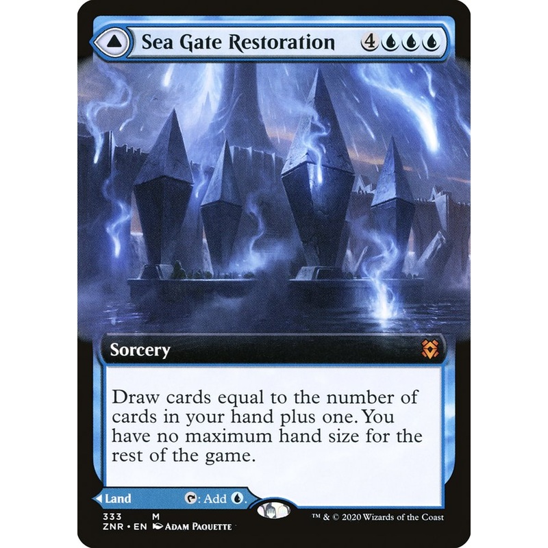 Sea Gate Restoration // Sea Gate, Reborn (Extended Art) [Zendikar Rising]