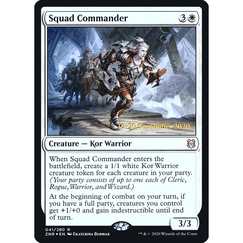 Squad Commander [Zendikar Rising Prerelease Promos]