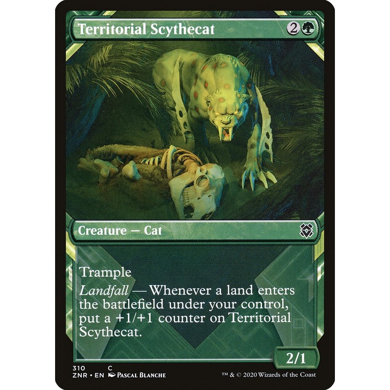 Territorial Scythecat (Showcase) [Zendikar Rising]