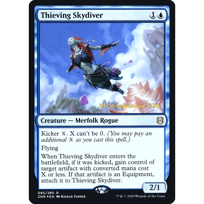Thieving Skydiver [Zendikar Rising Prerelease Promos]