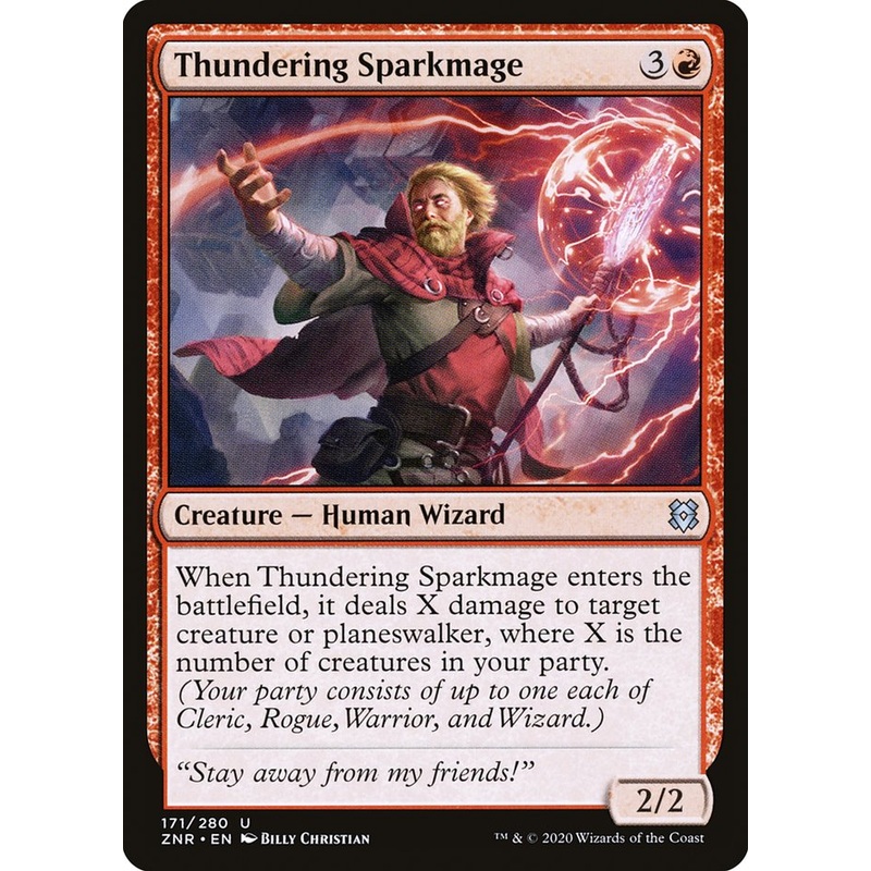 Thundering Sparkmage [Zendikar Rising]