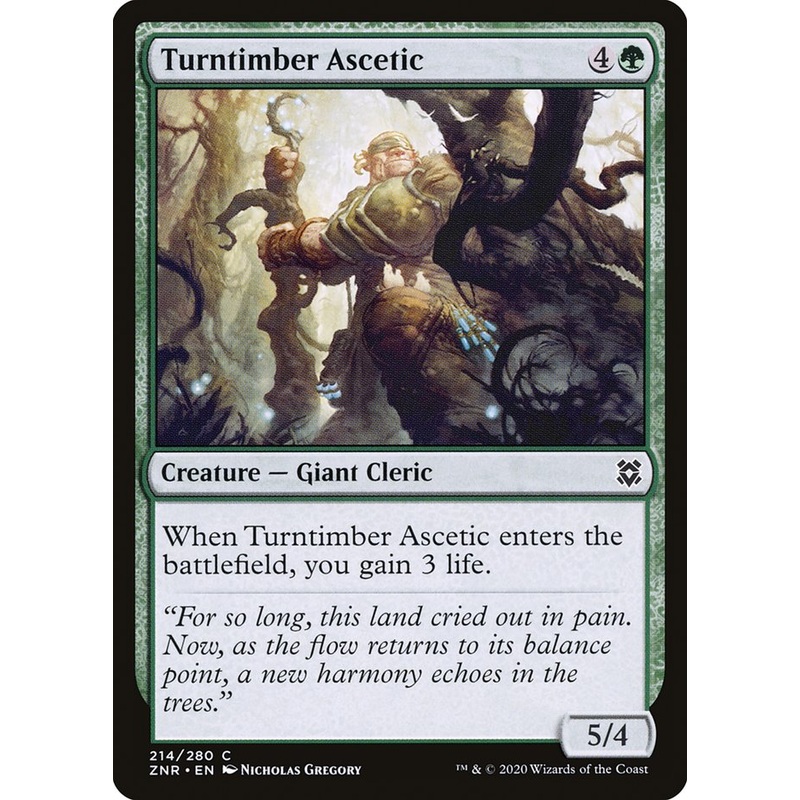 Turntimber Ascetic [Zendikar Rising]