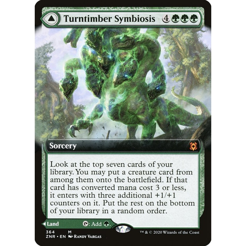 Turntimber Symbiosis // Turntimber, Serpentine Wood (Extended Art) [Zendikar Rising]