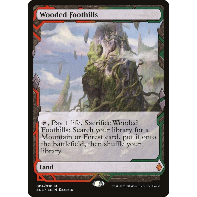 Wooded Foothills (Expeditions) [Zendikar Rising Expeditions]