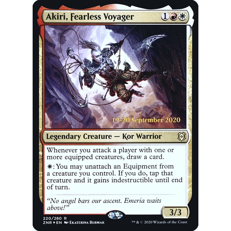 Akiri, Fearless Voyager [Zendikar Rising Prerelease Promos]