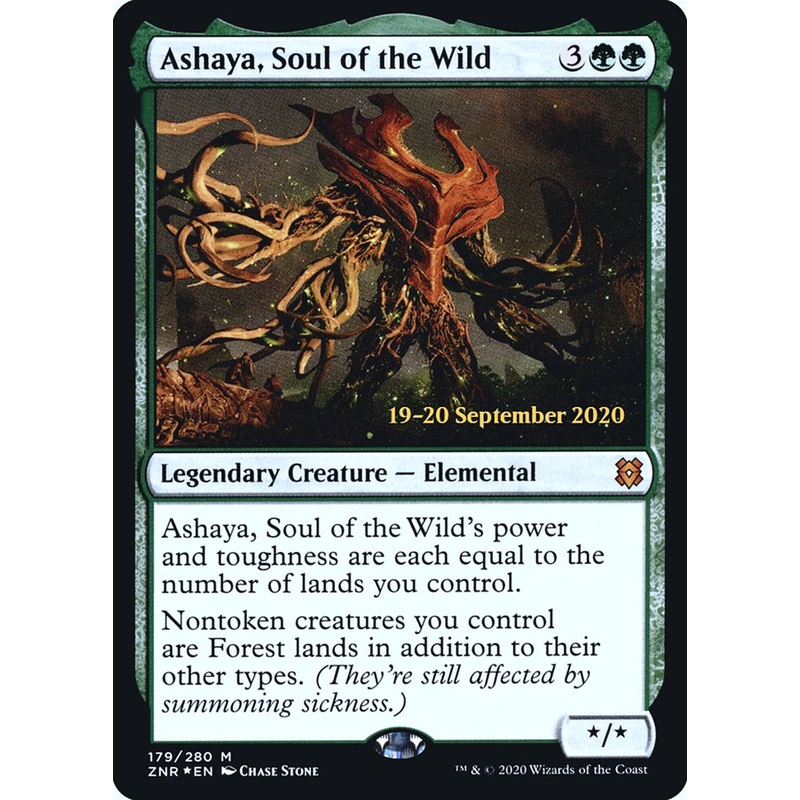 Ashaya, Soul of the Wild [Zendikar Rising Prerelease Promos]