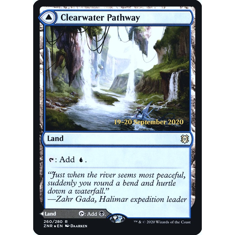Clearwater Pathway // Murkwater Pathway [Zendikar Rising Prerelease Promos]