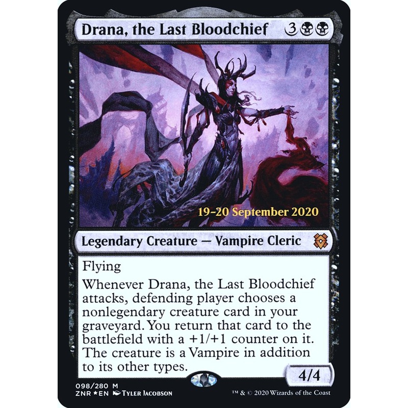 Drana, the Last Bloodchief [Zendikar Rising Prerelease Promos]