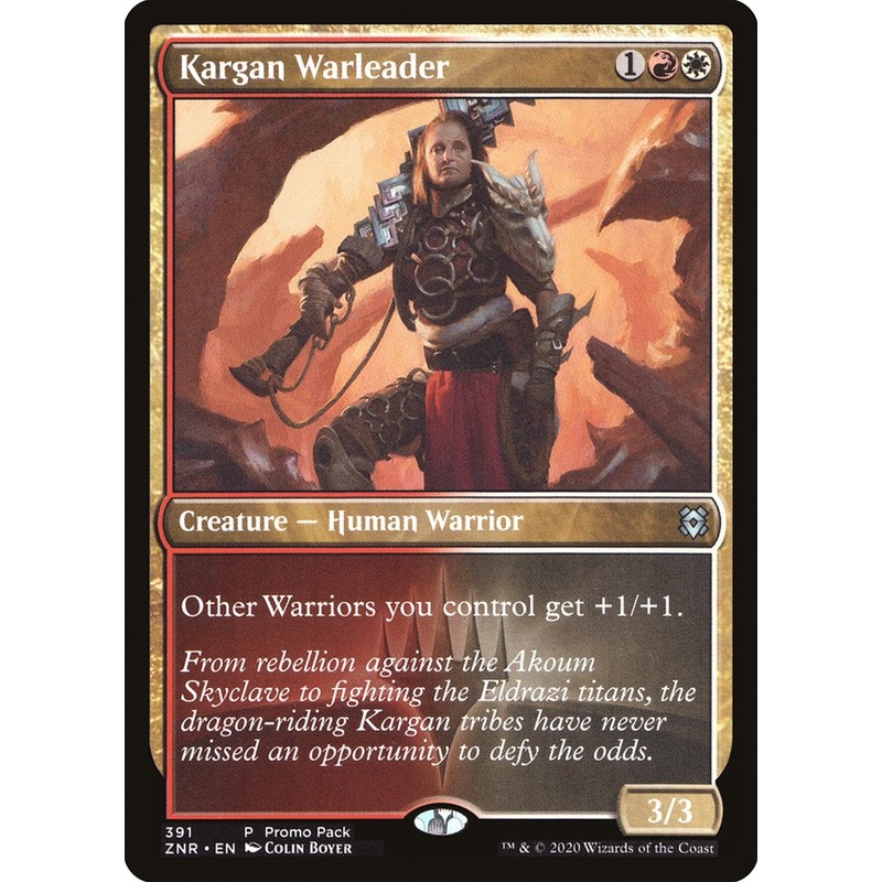 Kargan Warleader (Promo Pack) [Zendikar Rising Promos]