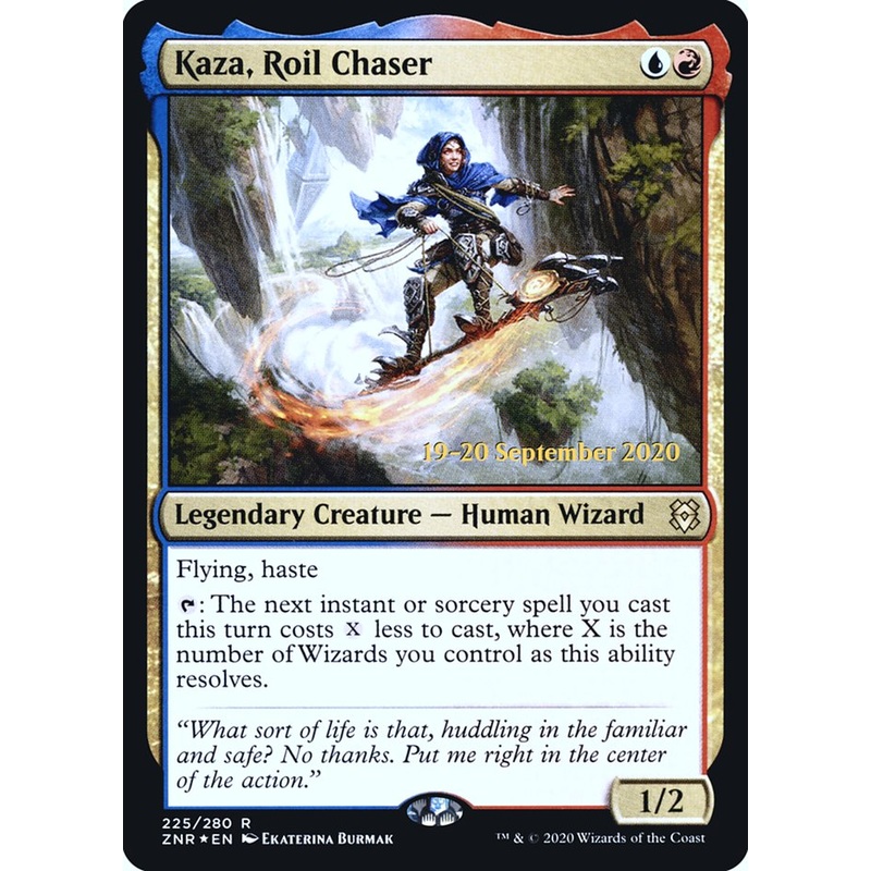 Kaza, Roil Chaser [Zendikar Rising Prerelease Promos]