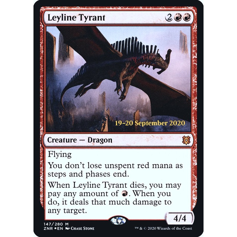 Leyline Tyrant [Zendikar Rising Prerelease Promos]