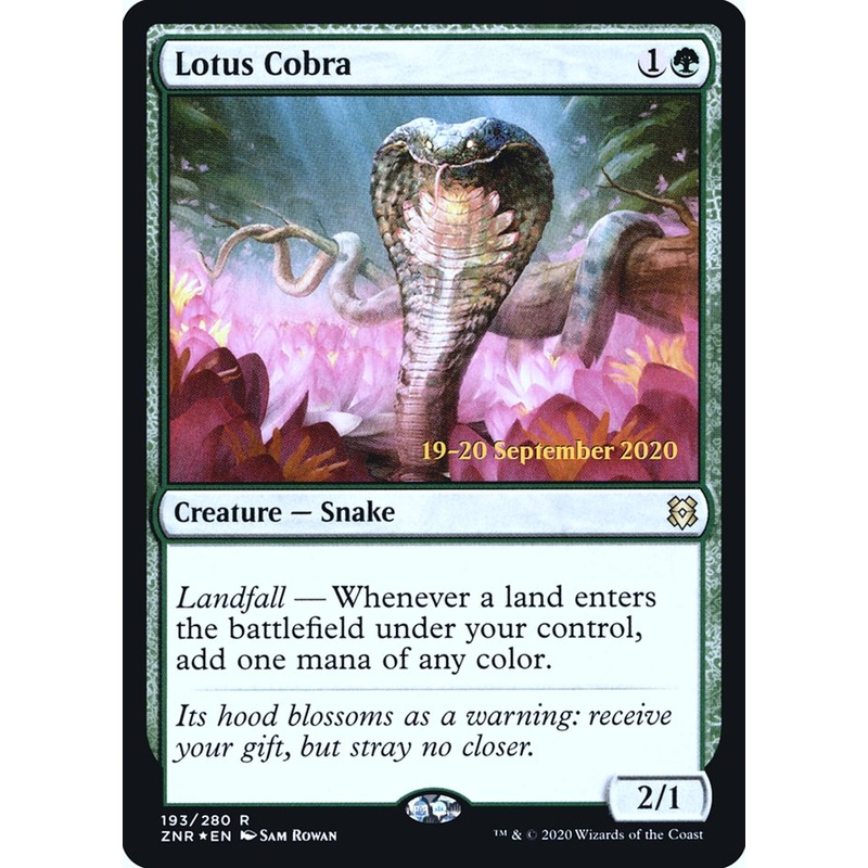 Lotus Cobra [Zendikar Rising Prerelease Promos]