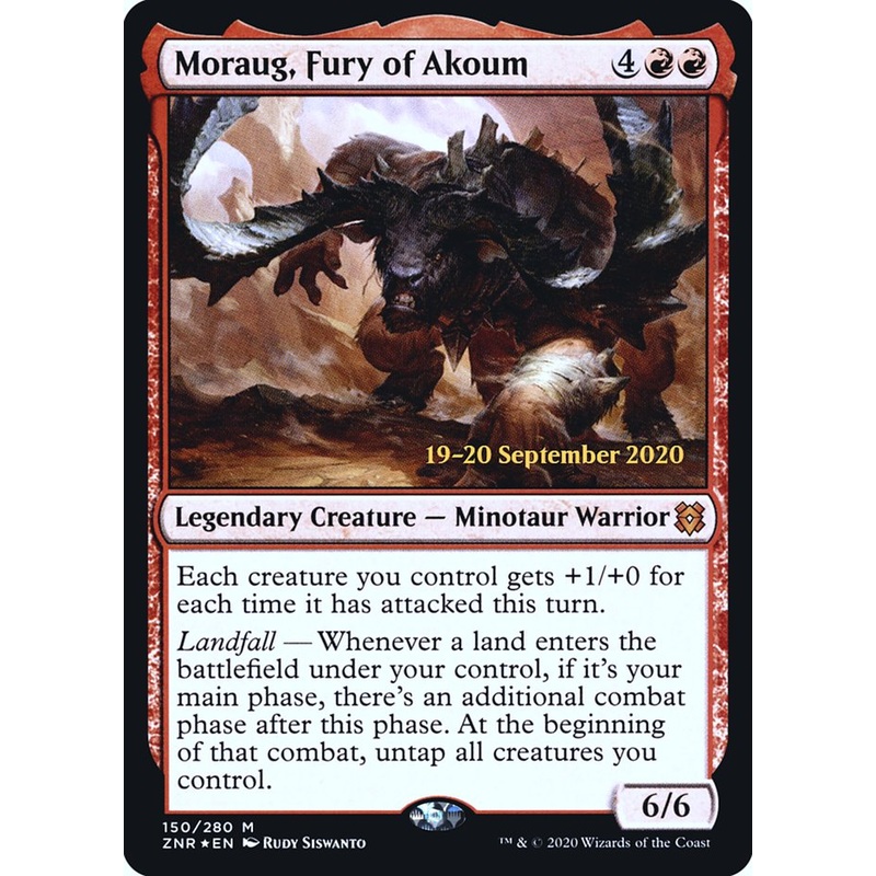 Moraug, Fury of Akoum [Zendikar Rising Prerelease Promos]