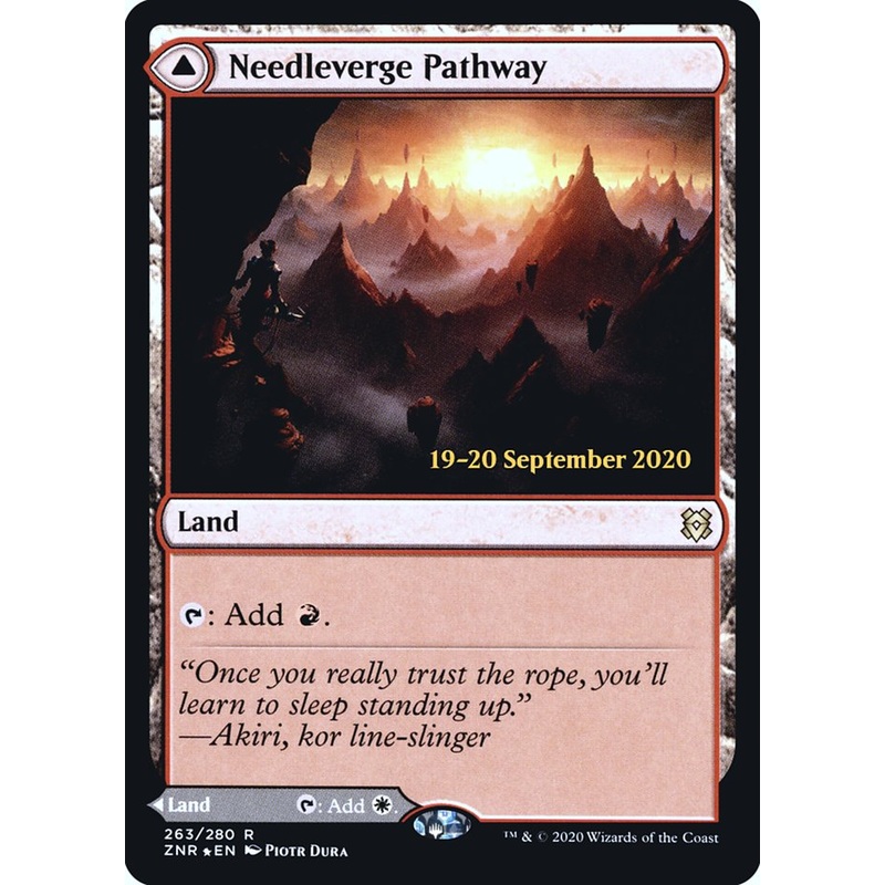 Needleverge Pathway // Pillarverge Pathway [Zendikar Rising Prerelease Promos]