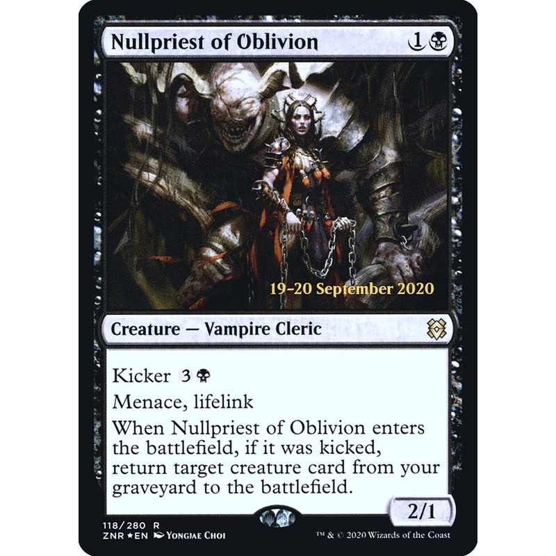 Nullpriest of Oblivion [Zendikar Rising Prerelease Promos]