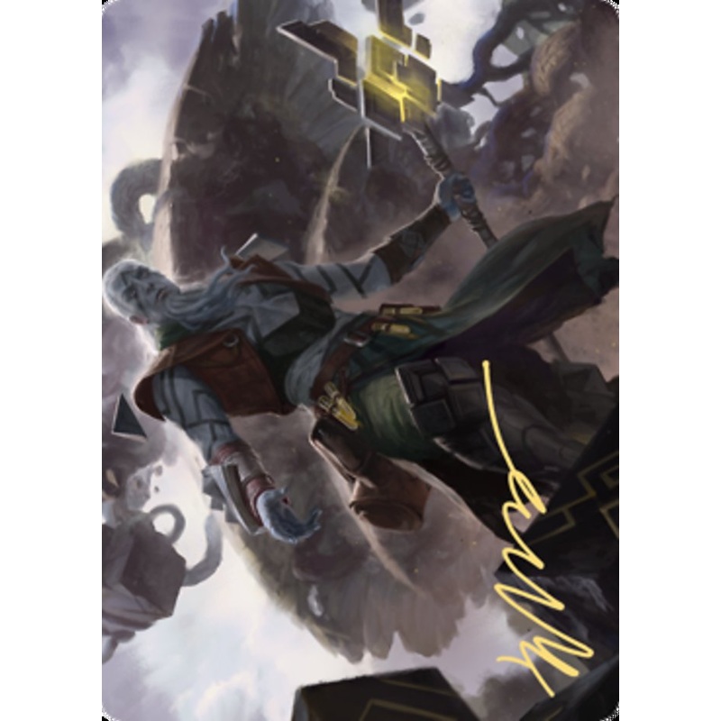 Orah, Skyclave Hierophant Art Card (Gold-Stamped Signature) [Zendikar Rising Art Series]