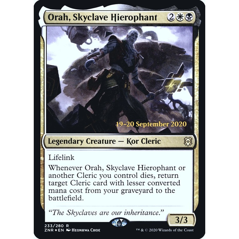 Orah, Skyclave Hierophant [Zendikar Rising Prerelease Promos]