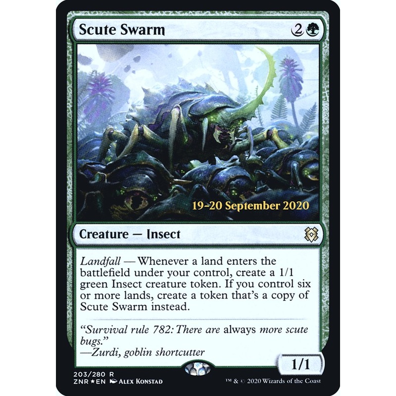 Scute Swarm [Zendikar Rising Prerelease Promos]