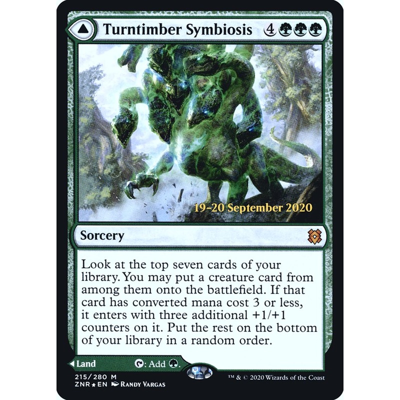 Turntimber Symbiosis // Turntimber, Serpentine Wood [Zendikar Rising Prerelease Promos]