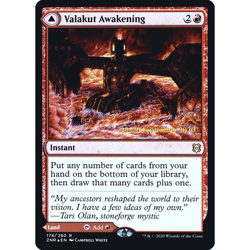 Valakut Awakening // Valakut Stoneforge [Zendikar Rising Prerelease Promos]