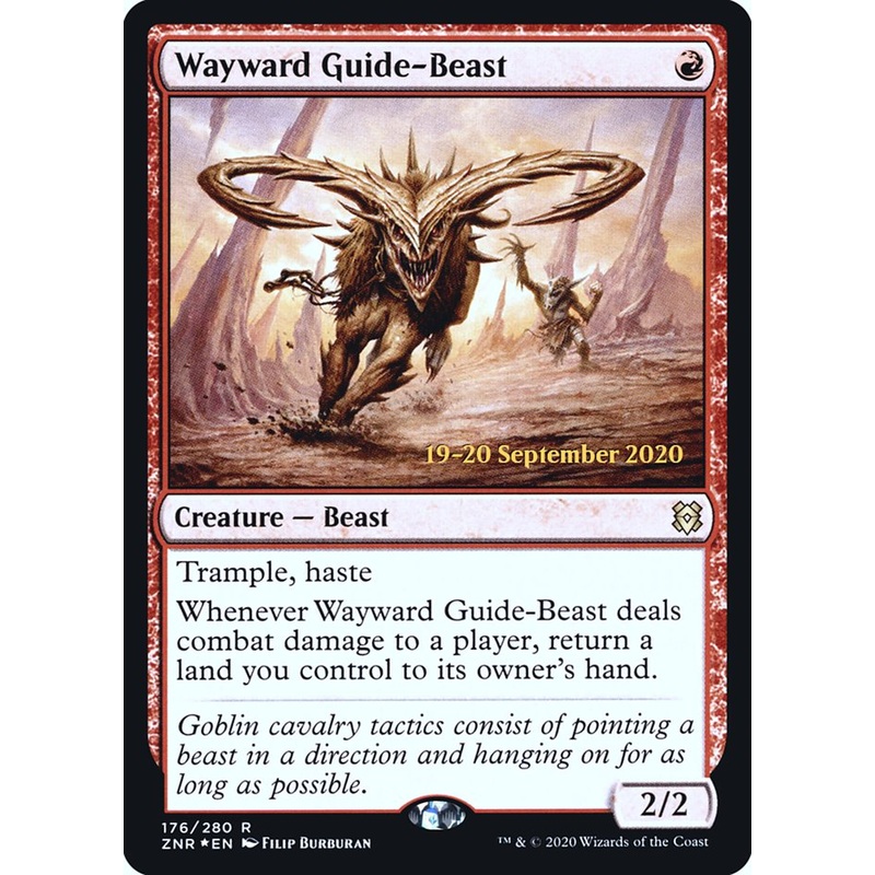 Wayward Guide-Beast [Zendikar Rising Prerelease Promos]