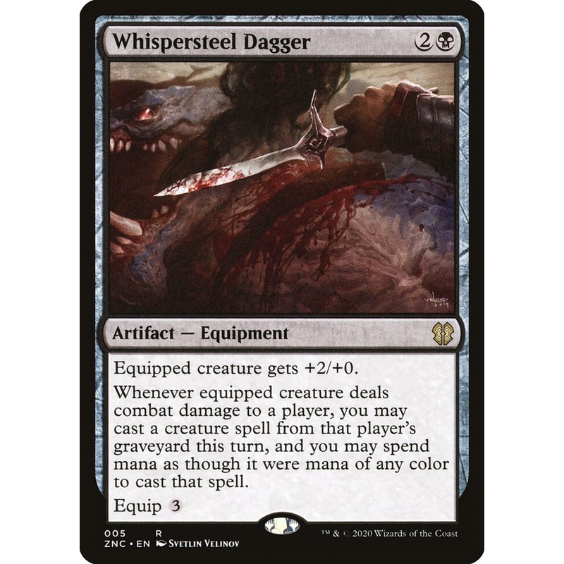 Whispersteel Dagger [Zendikar Rising Commander]