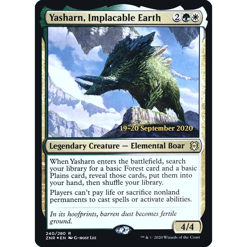 Yasharn, Implacable Earth [Zendikar Rising Prerelease Promos]