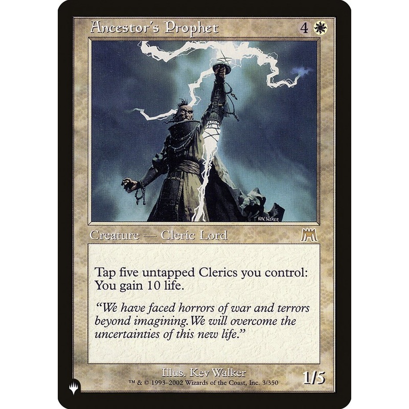 Ancestor's Prophet [The List]