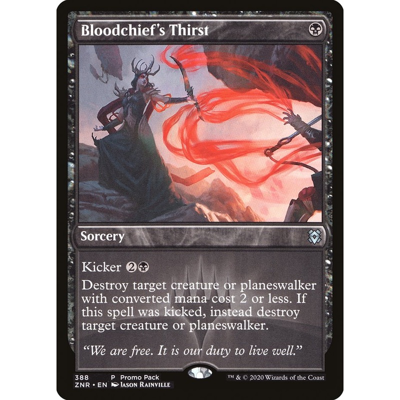 Bloodchief's Thirst (Promo Pack) [Zendikar Rising Promos]