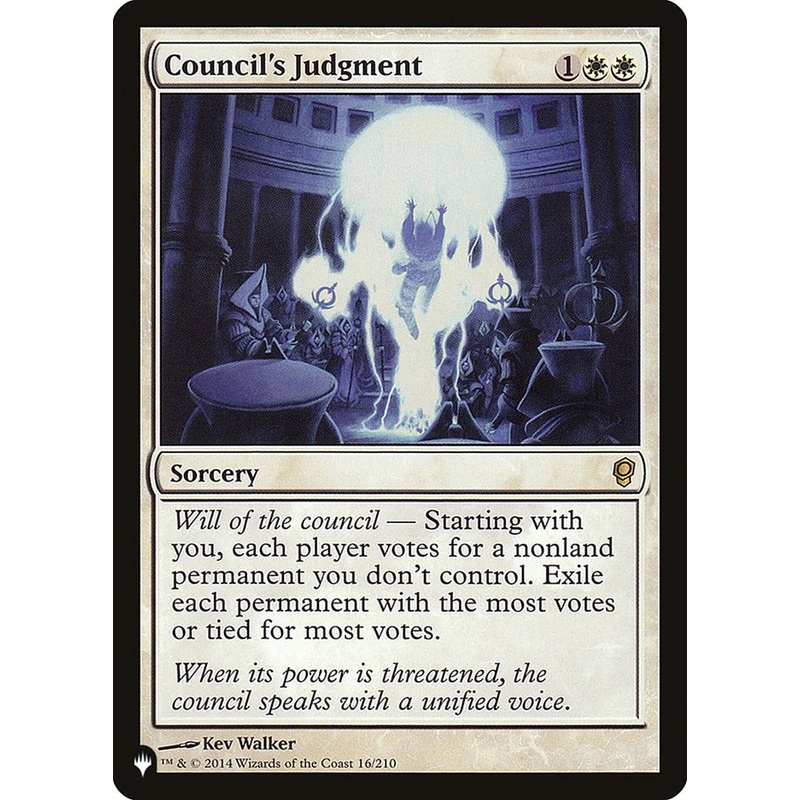 Council's Judgment [The List]