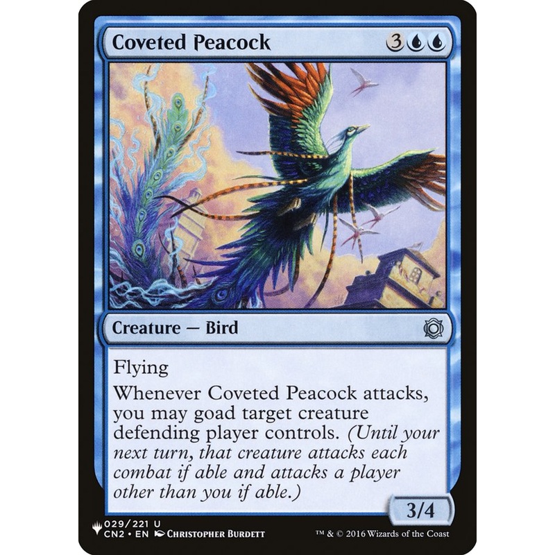 Coveted Peacock [The List]