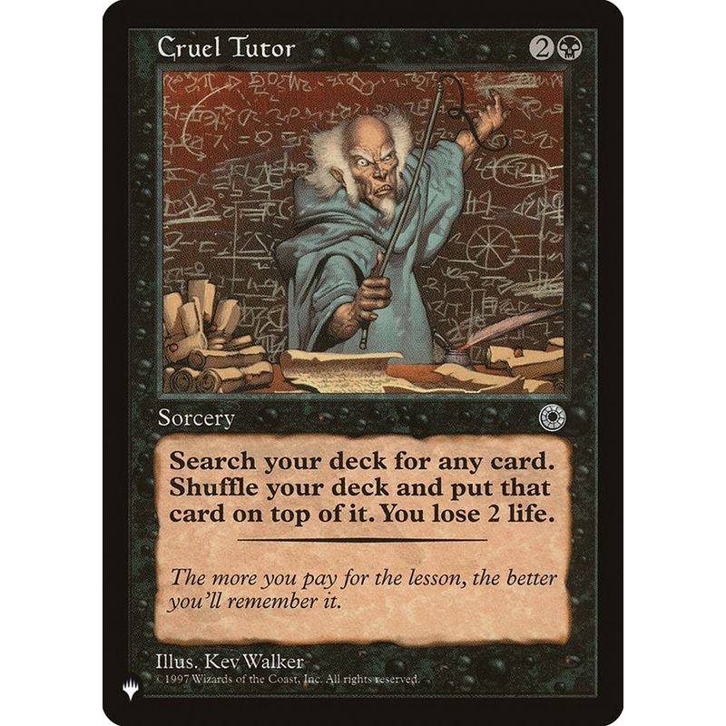 Cruel Tutor [The List]