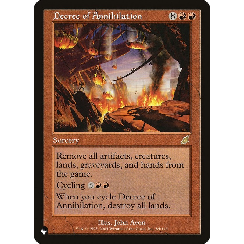 Decree of Annihilation [The List]