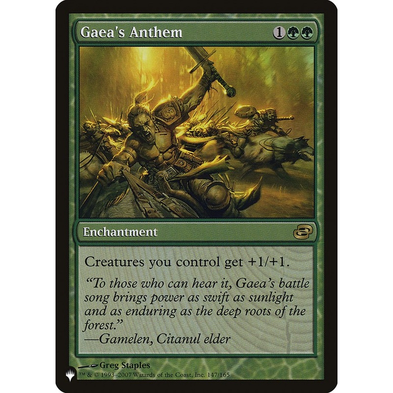 Gaea's Anthem [The List]