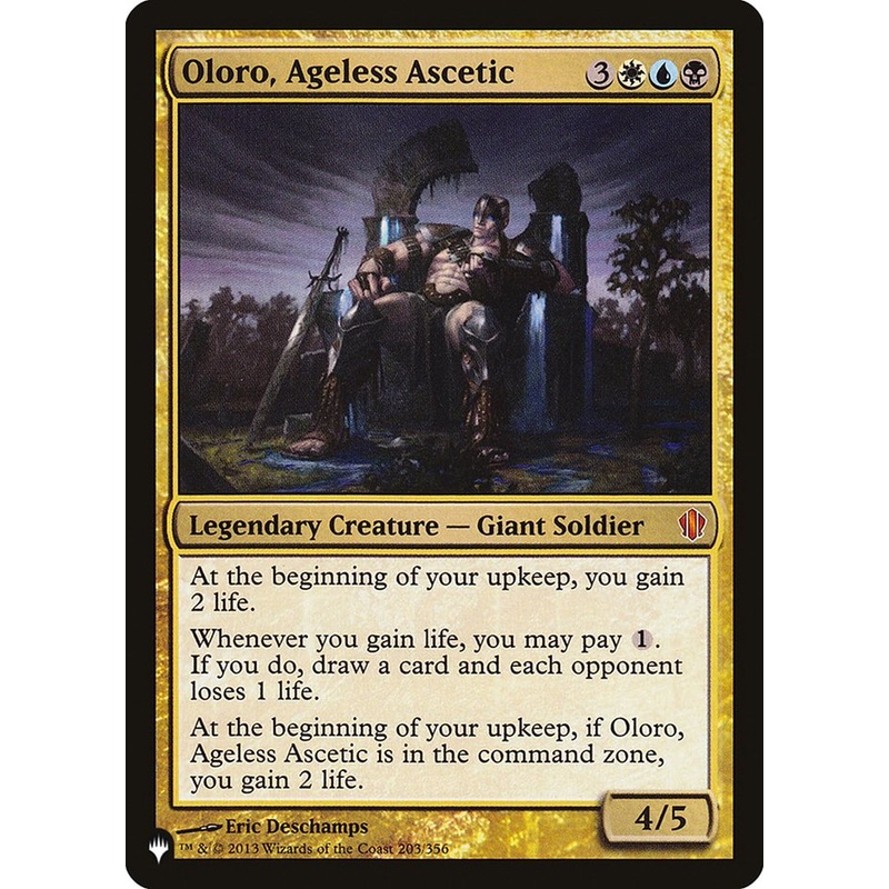 Oloro, Ageless Ascetic [The List]