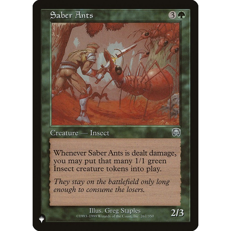 Saber Ants [The List]